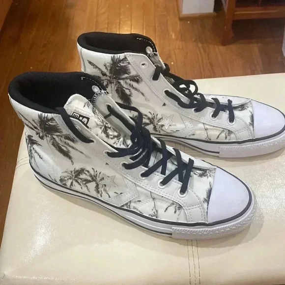 Converse Cons One Star Hi Top Palm Trees Sneakers Unisex Mens 6/ Womens 8 - Picture 9 of 9